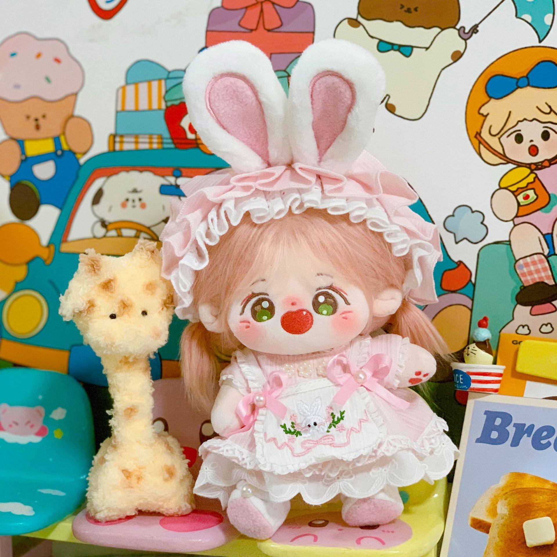 跨境20厘米棉花娃娃衣服洛丽塔可爱裙子替换娃衣可爱公仔玩偶换装,模玩/动漫/周边/娃圈三坑/桌游,棉花娃娃/毛绒玩具娃衣,淘宝优惠券,粉丝福利购,淘宝优惠卷