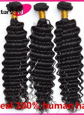 8A Peruvian Virgin Hair Deep weave curly 秘鲁发真人假发 发帘