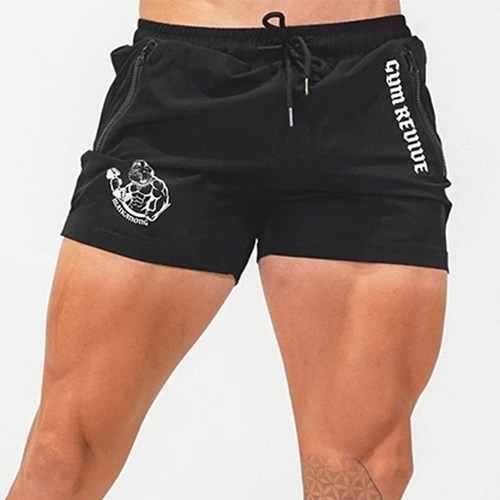 健身狗男跑步三分裤速干拳击裤