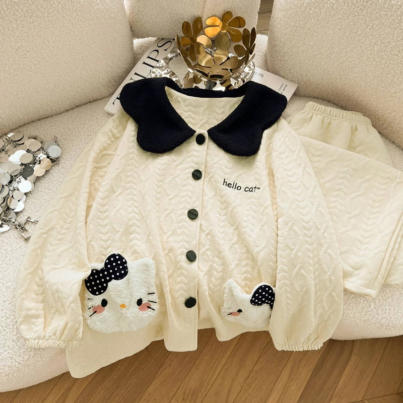 大口袋猫2025新款保暖睡衣