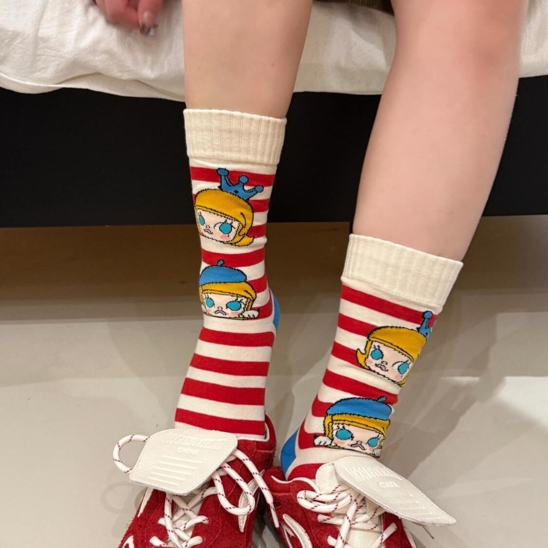 日系可爱卡通春秋袜子女