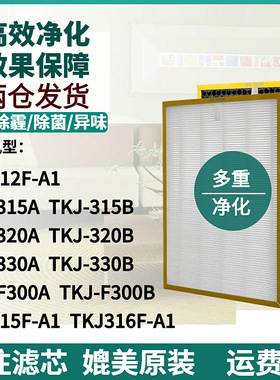 适配Tcl净化器TKJ-F300/315/320/330A/B TKJ312F/315/316F-A1滤网