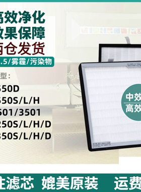 适配兰舍新风系统净化滤网ERV150D 250 350H/L/S/SII滤芯SR-ZK/JZ