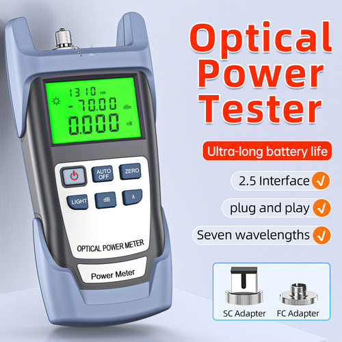 English optical power meter red light source 10 kilometers