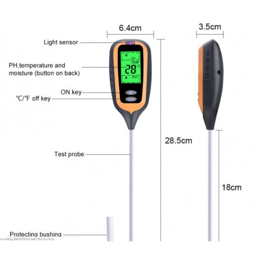 New 4-in-1 soil tester, light detector, soil acidity meter