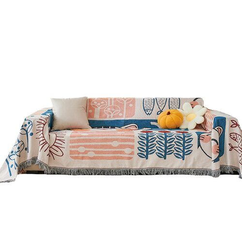 Nordic ins windblown hair towel cushion sofa cover cloth