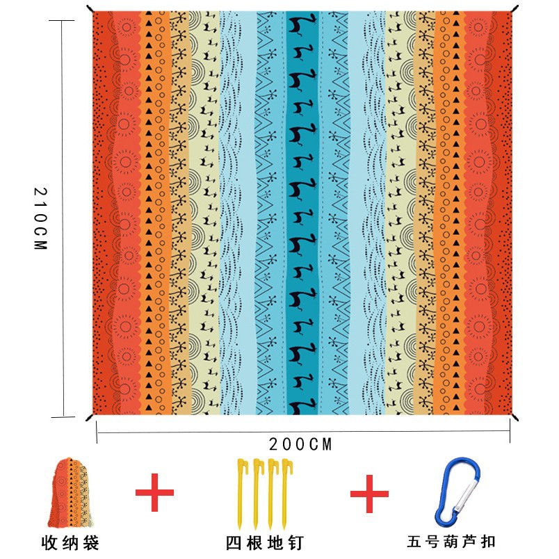 Outdoor waterproof printed beach mat ultra light沙滩垫便携