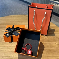 Электронная деревянная рыба-красный ★ Оранжевая подарочная коробка +сумка для обрядов заслуга +1