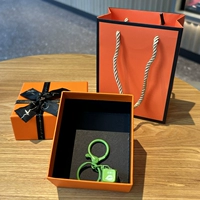 Электронная деревянная рыба-зеленая ★ Оранжевая подарочная коробка +оценка подарочной сумки +1