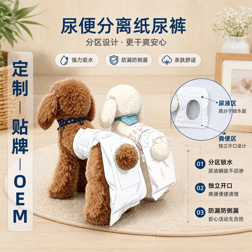 尿便分离纸尿裤宠物尿不湿泰迪尿片宠物小狗月经裤生理裤狗狗用品
