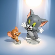 miniso名创优品猫和老鼠我爱芝士盲盒汽车摆件卡通桌面手办公仔