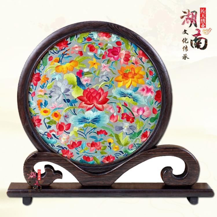 双面绣湘绣沁天湘绣古风画