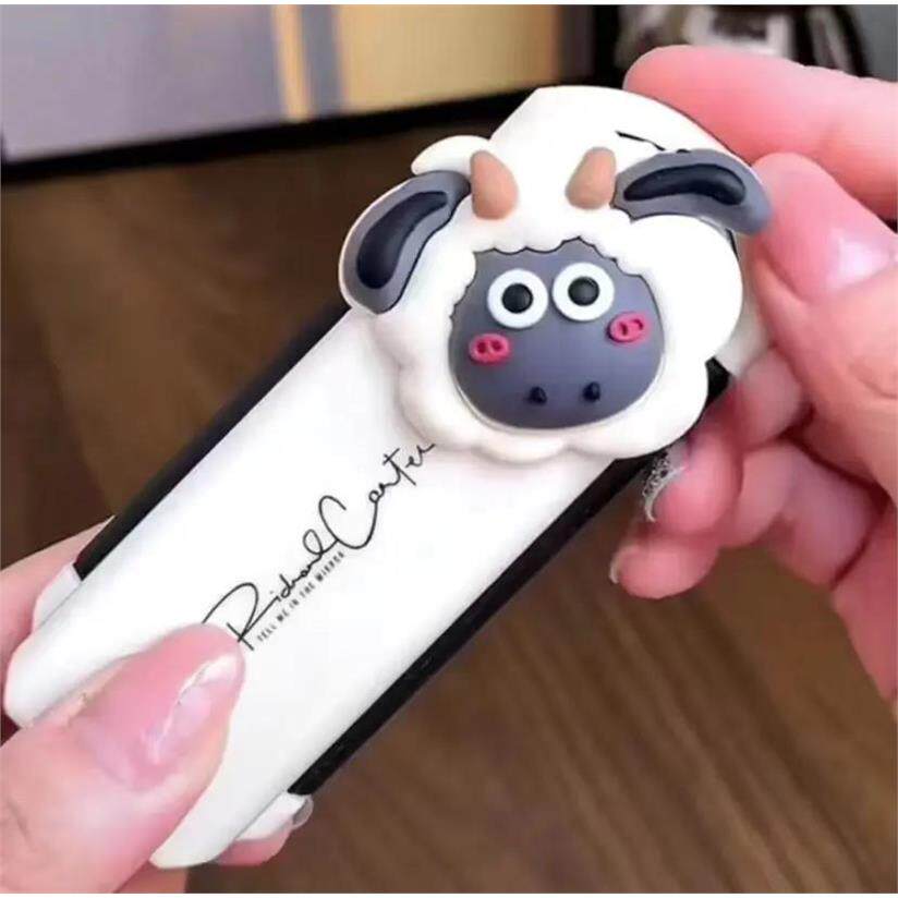 可爱两用折叠女生梳子便携式随身梳自带镜子送女朋友送老婆送自己