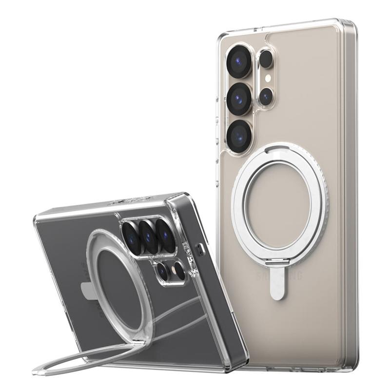 韩国araree适用三星s25ultra手机壳磁吸全包防摔套可挂绳简约商务magsafe磁吸无线充电保护套一体支架便携