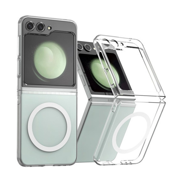 韩国适用三星z flip7透明磁吸超薄手机壳zflip5简约硬壳保护套W24 flip可挂绳轻薄MagSafe无线充电壳zflip6壳