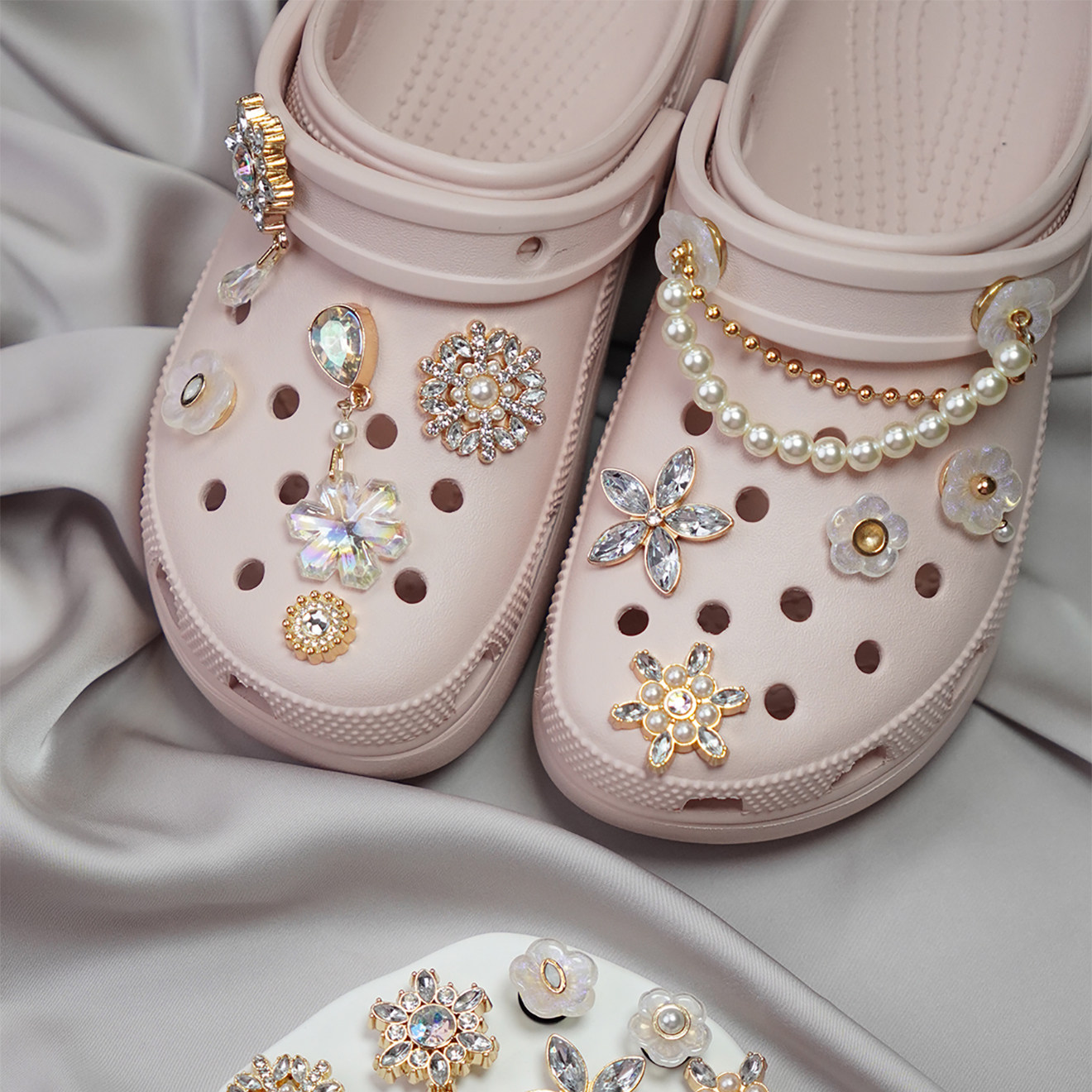 仙气飘飘适用crocs洞洞鞋鞋花