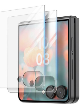 韩国araree适用三星zflip7手机膜屏幕贴膜外屏钢化膜玻璃膜镜头膜z flip7防爆玻璃膜高清防窥保护膜耐刮