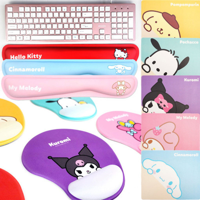 三丽鸥凯蒂猫库洛米笔记本桌垫办公电脑鼠标垫卡通学生加长可爱女