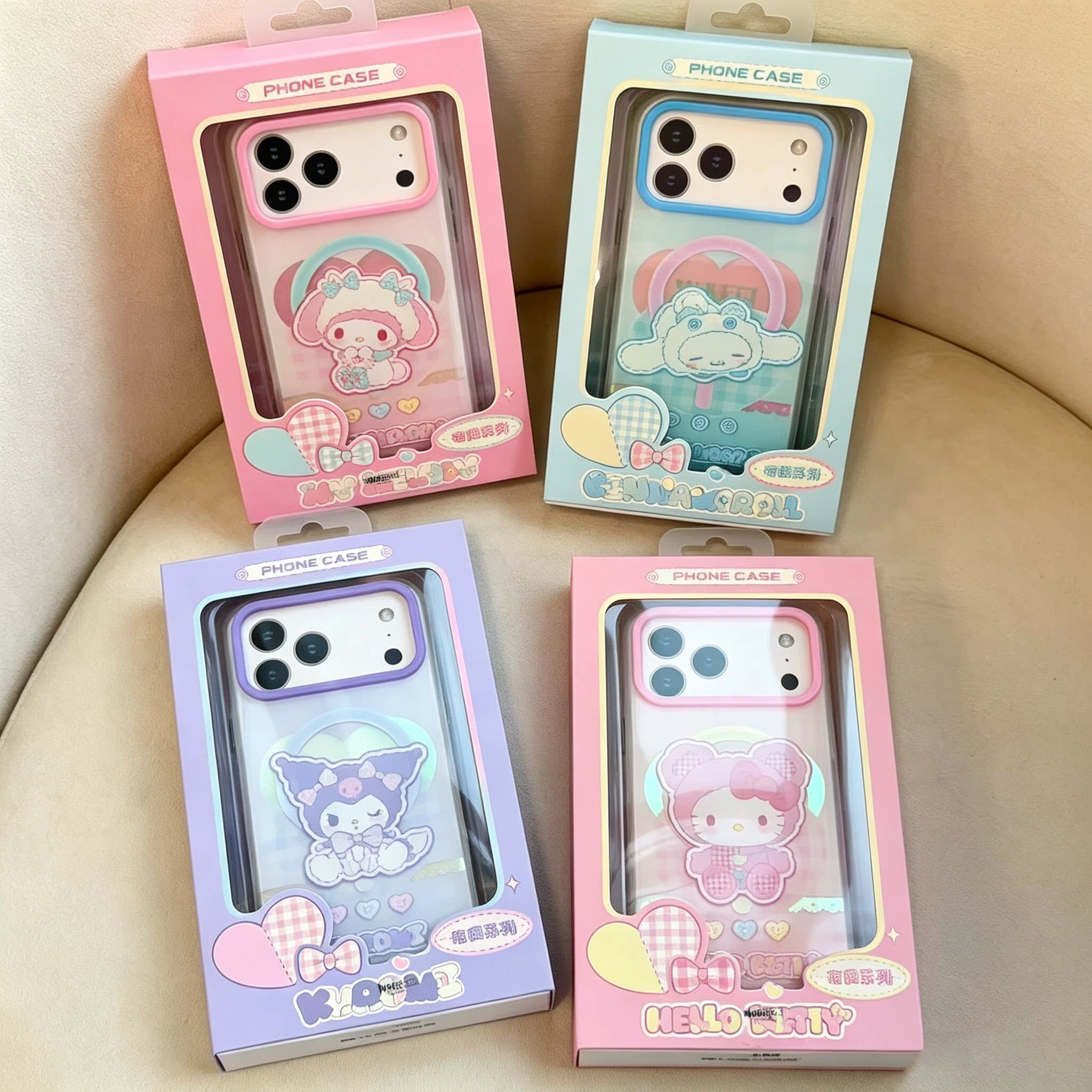 三丽鸥正版授权适用于苹果iPhone18ProMax磁吸手机壳防摔软包边18Pro保护套卡通可爱美乐蒂凯蒂猫17Pro外壳女