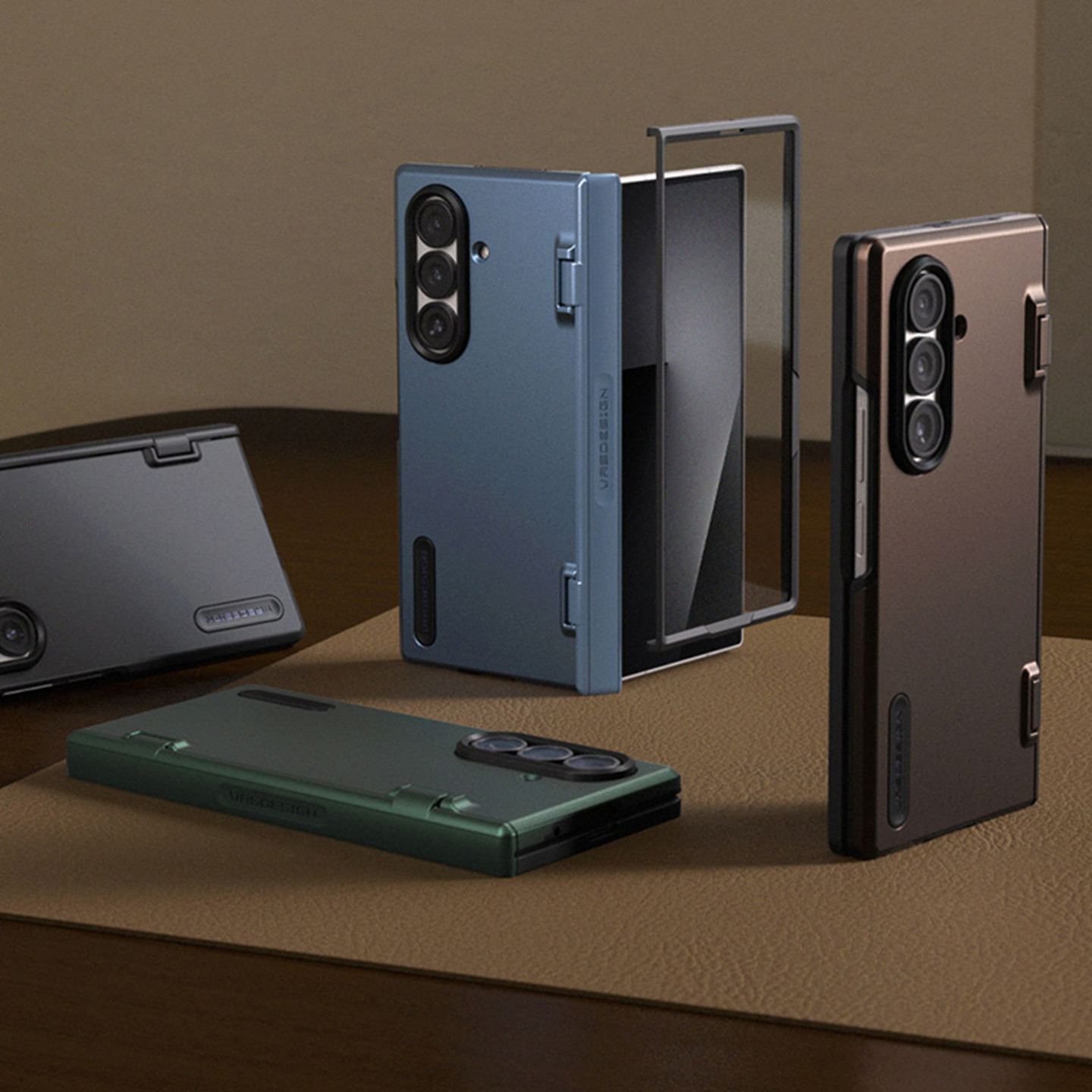 韩国VRS三星z fold7手机壳全包铰链保护套W26磁吸盔甲保护壳商务