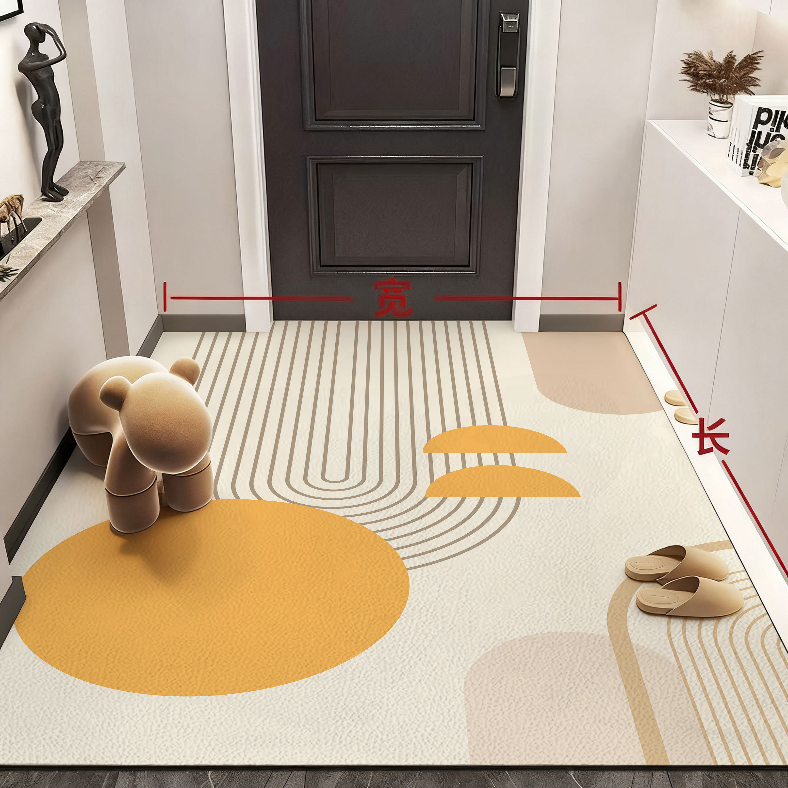 pvc皮革入户门地垫免洗可擦家用满铺皮革防水防污地毯可随意剪裁,居家布艺,入户地垫,淘宝优惠券,粉丝福利购,淘宝优惠卷