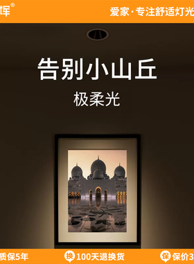 爱多辉极柔光射灯cob嵌入式深防眩客厅全光谱护眼led天花灯9550R