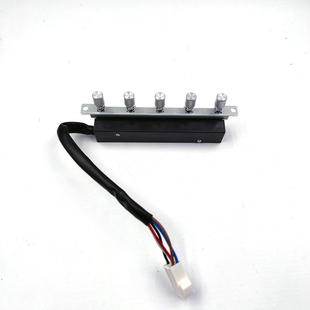 光芒抽油烟机CXW-226-T05配件开关按键总成按钮五键三速琴键开关