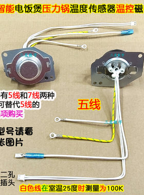 原装奔腾电饭煲压力锅温度传感器通用底部温控磁钢5线7线型号全