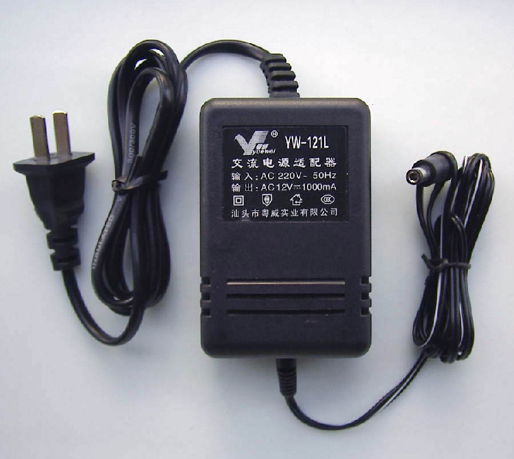 粤威YW-121LK专用（12V）1000mA直流电源适配器