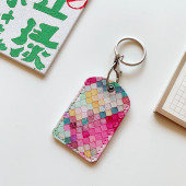 可爱门禁卡套水滴长方形钥匙扣迷你感应小区公交八达通电梯保护套