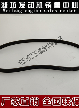潍柴道依茨WP4柴油发动机WP12张紧轮皮带1001025037多楔带6PK1376