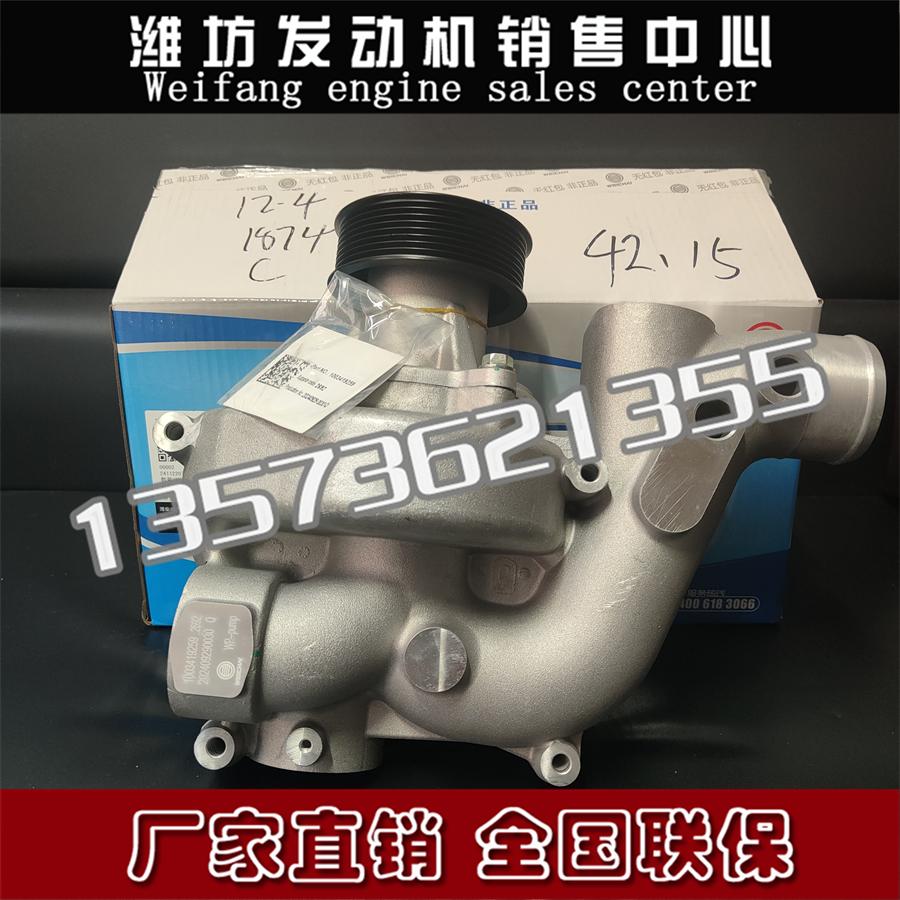 潍柴WP10H柴油机发动机正品配件1003419259水泵总成1001273037