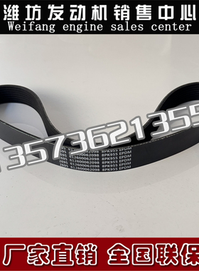 潍柴发动机12M55皮带612600062098多楔带8PK955博杜安16M55柴油机