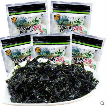包邮海多味海苔橄榄油炸拌海苔香酥即食拌饭碎紫菜70g*5袋海苔碎