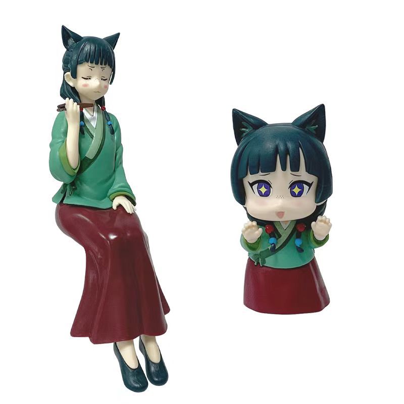 药屋的呢喃 Q版坐姿试毒猫猫手办模型压杯面玩具动漫桌面摆件