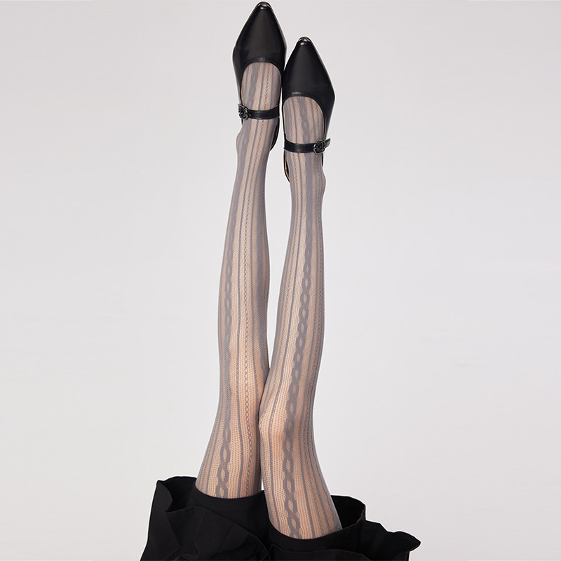 灰色丝袜女夏季薄款性感纯欲辣妹镂空网袜防勾丝蕾丝边打底连裤袜,女士内衣/男士内衣/家居服,连裤袜/打底袜,淘宝优惠券,粉丝福利购,淘宝优惠卷