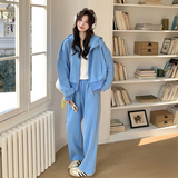 现货ZB296-Y1101休闲针织套装两件套P160K238，女装运动套装，浙宝296