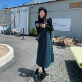 2023春季战袍现货L86可以穿3个季节的毛呢背心连衣裙P140-K218，女装连衣裙，浙宝296