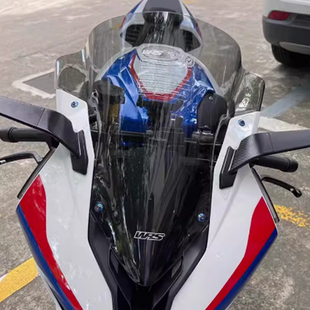 适用宝马S1000RR改装竞技风挡升加高前挡风玻璃风镜导流罩WRS同款