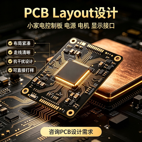 小家电CB设计服务控制板PCB画板