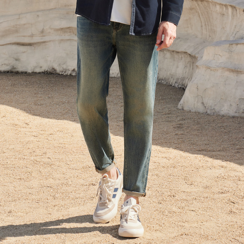 半身缘男裤 秋季棉感舒适透气休闲牛仔裤243101u10103439