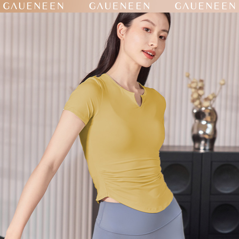 格宁瑜伽服女春夏季短袖健身运动上衣专业高端时尚普拉提训练服女,运动/瑜伽/健身/球迷用品,瑜伽t恤,淘宝优惠券,粉丝福利购,淘宝优惠卷