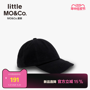 little moco童装 儿童男女童遮阳鸭舌帽刺绣棒球帽子KBD1HAT001