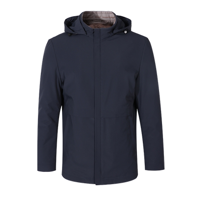 可拆卸内胆帽款鹅绒羽绒服