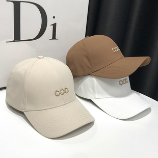 硬顶鸭舌帽女夏季 男网红韩国遮阳帽休闲防晒帽防紫外线出游棒球帽