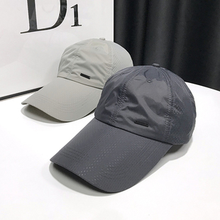 速干棒球帽男女ins潮流防晒帽钓鱼跑步出游遮阳帽软顶太阳鸭舌帽