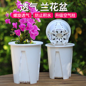 水苔蝴蝶兰专用花盆白色青山控根盆加厚大号透气兰花塑料花盆家用