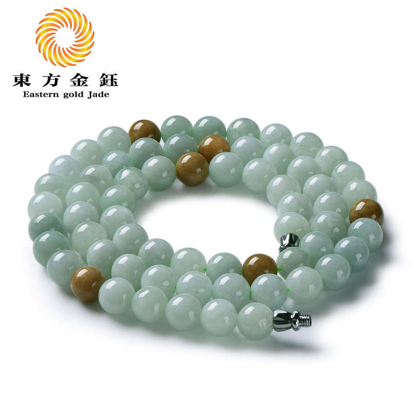 东方金钰双彩A货翡翠手钏锁骨链女款