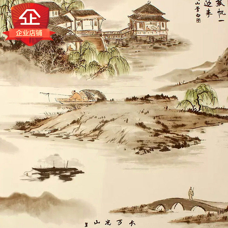 Shanghai up wallpaper autohesion Gum New Chinese style China Retro style classical Buddhist mood wallpaperin the Decoration main material , Wallpaper ,  PVC Wallpaper  category - from Buy2taobao.com to provide professional Taobao agent buy service