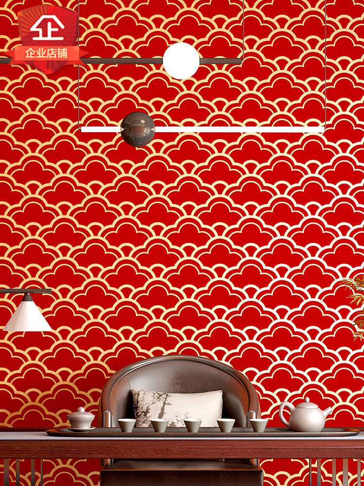[USD 9.47] New Chinese Style Wallpaper Classical Zen Chinese Style ...